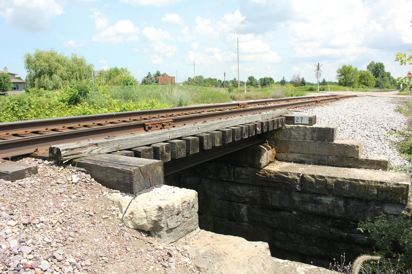 Looking south